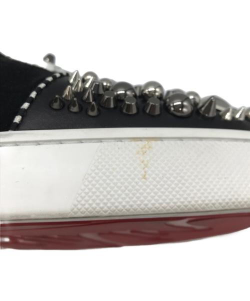 Christian Louboutin（クリスチャン・ルブタン）Christian Louboutin (クリスチャン・ルブタン) タッセルスエードスリッポン ブラック サイズ:26cmの古着・服飾アイテム