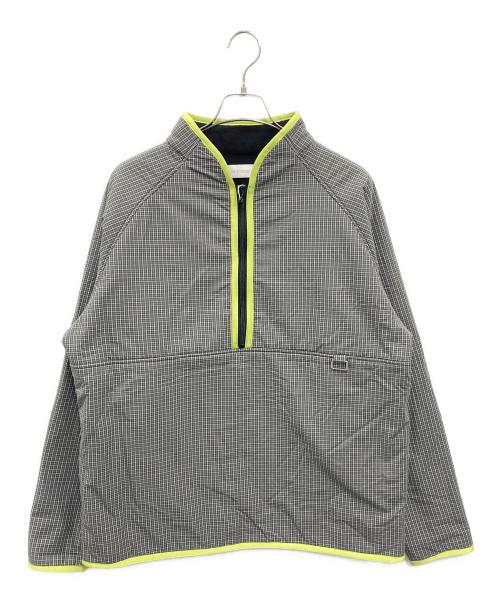 ICE&TECHNO（アイスアンドテクノ）ICE&TECHNO (アイスアンドテクノ) HALF ZIP CHECK FLEECE グレー サイズ:L 未使用品の古着・服飾アイテム