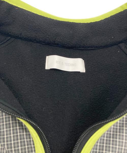 ICE&TECHNO（アイスアンドテクノ）ICE&TECHNO (アイスアンドテクノ) HALF ZIP CHECK FLEECE グレー サイズ:L 未使用品の古着・服飾アイテム