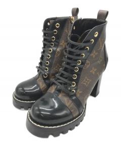 Louis Vuitton ブラック ハイカットブーツ　37 楽天市場】【靴】LOUIS VUITTON ルイ ヴィトン ショートブーツ