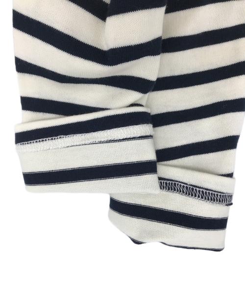 Bibiy.（ビビィ）Bibiy. (ビビィ) FRANCINE TULLE TOP NAVY(フランシール チュール トップ ネイビー) ホワイト×ネイビー サイズ:F 未使用品の古着・服飾アイテム