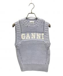 GANNI（ガニー）の古着「Cotton Rope Vest(コットン ロープ ベスト)」｜パープル