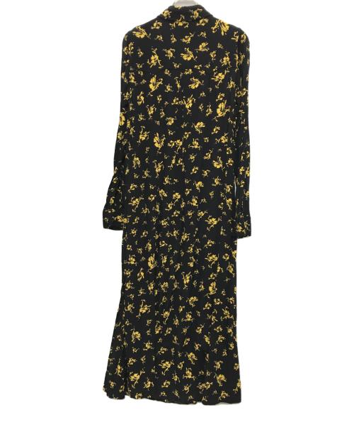 GANNI（ガニー）Ganni (ガニー) フローラルプリントシャツワンピース ブラック サイズ:34の古着・服飾アイテム