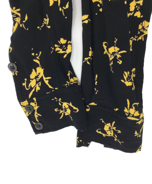 GANNI（ガニー）Ganni (ガニー) フローラルプリントシャツワンピース ブラック サイズ:34の古着・服飾アイテム