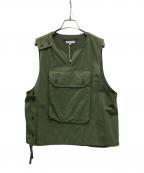 Engineered Garmentsエンジニアドガーメンツ）の古着「Cover Vest - Cotton Ripstop」｜オリーブ