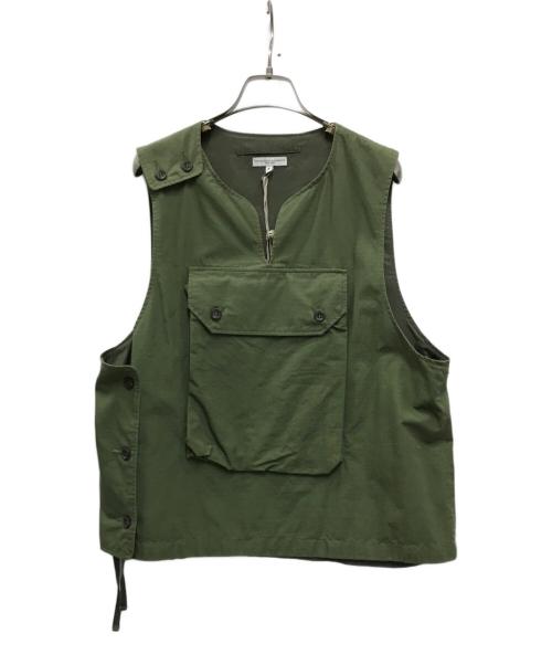 Engineered Garments（エンジニアドガーメンツ）Engineered Garments (エンジニアド ガーメンツ) Cover Vest - Cotton Ripstop オリーブ サイズ:Sの古着・服飾アイテム
