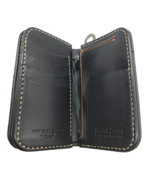 IRON HEART（アイアンハート）IRON HEART (アイアンハート) コードバン ミディアムウォレット ブラックの古着・服飾アイテム