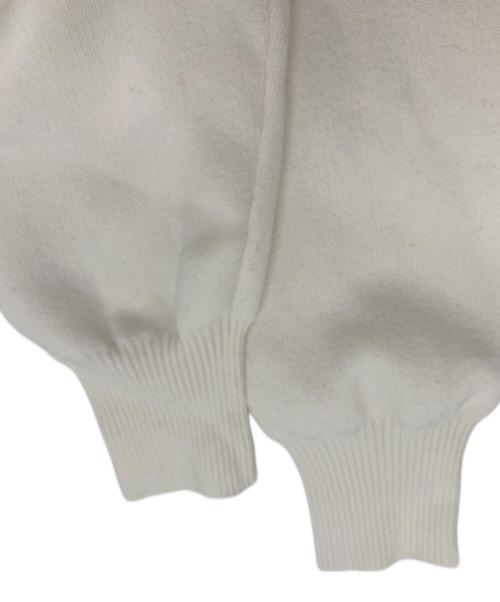 UNITED ARROWS（ユナイテッドアローズ）UNITED ARROWS (ユナイテッドアローズ) 3D リボン クルーネック ニット ホワイト サイズ:FREEの古着・服飾アイテム