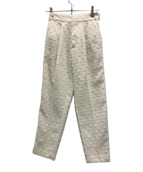 OHGA（オオガ）OHGA (オオガ) DOT PANTS ホワイト サイズ:Sの古着・服飾アイテム