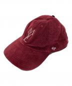 MYLAN×47BRANDマイラン×フォーティーセブンブランド）の古着「MYLAN Logo Corduroy Cap by '47」｜レッド