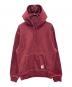 stussy（ステューシー）の古着「Contrast Stitch Label Hoodie」｜レッド
