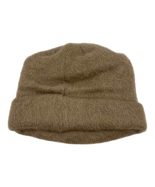 LOEWE（ロエベ）LOEWE (ロエベ) ロゴパッチモヘア混ビーニー ベージュの古着・服飾アイテム