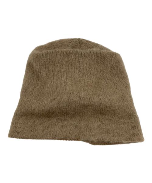 LOEWE（ロエベ）LOEWE (ロエベ) ロゴパッチモヘア混ビーニー ベージュの古着・服飾アイテム