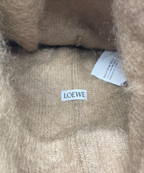 LOEWE（ロエベ）LOEWE (ロエベ) ロゴパッチモヘア混ビーニー ベージュの古着・服飾アイテム
