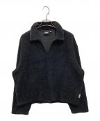 stussyステューシー）の古着「Wool Blend Sherpa Pullover」｜ブラック