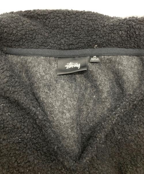 stussy（ステューシー）stussy (ステューシー) Wool Blend Sherpa Pullover ブラック サイズ:Mの古着・服飾アイテム
