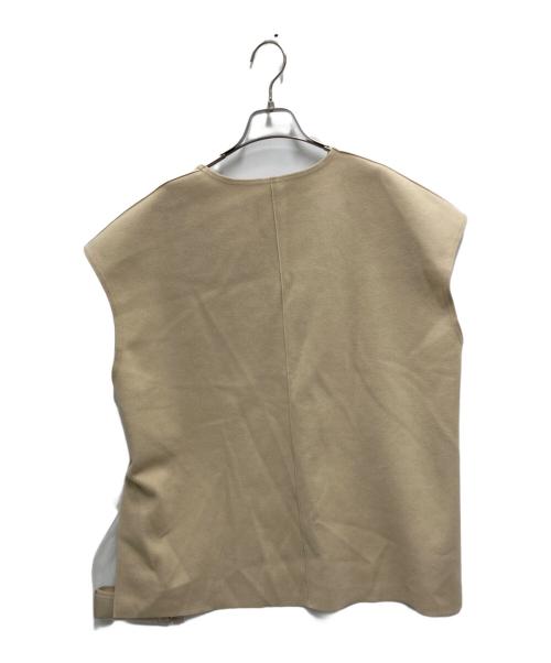 NOLLEY'S（ノーリーズ）NOLLEY'S (ノーリーズ) ダブルジャージベスト ベージュ サイズ:38の古着・服飾アイテム