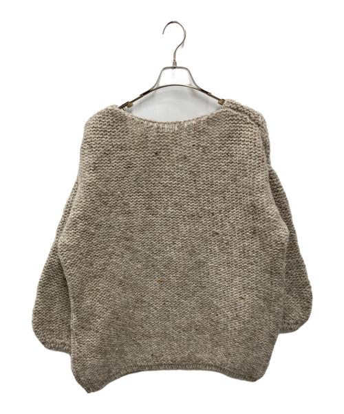 enrica（エンリカ）enrica (エンリカ) ロウウールプルオーバーニット ベージュ サイズ:FREEの古着・服飾アイテム