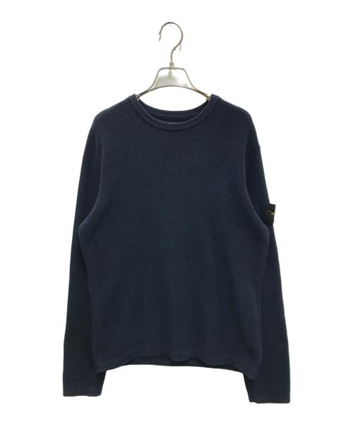 STONE ISLAND（ストーンアイランド）STONE ISLAND (ストーンアイランド) ROUND NECK KNITS ネイビー サイズ:Ｍの古着・服飾アイテム
