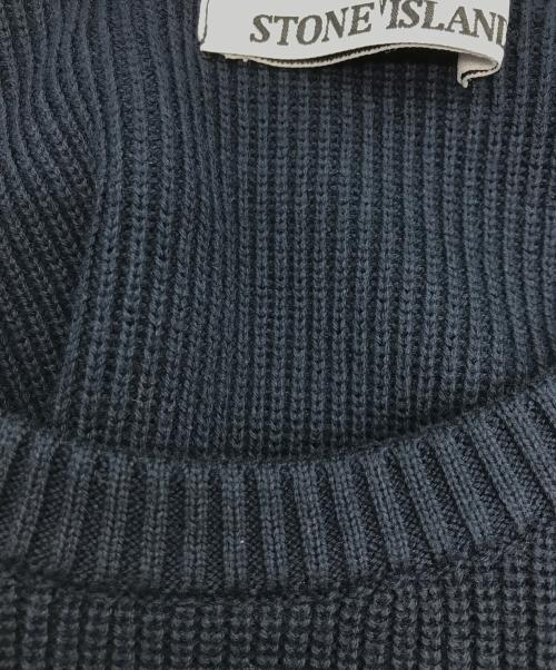 STONE ISLAND（ストーンアイランド）STONE ISLAND (ストーンアイランド) ROUND NECK KNITS ネイビー サイズ:Ｍの古着・服飾アイテム