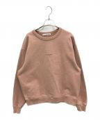 Acne studiosアクネ ストゥディオス）の古着「スタンプロゴスウェットシャツ」｜ピンク