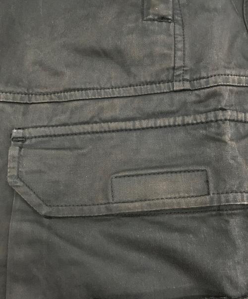 STONE ISLAND（ストーンアイランド）STONE ISLAND (ストーンアイランド) ガーメントダイコットンウールカーゴパンツ ブラック サイズ:W31の古着・服飾アイテム