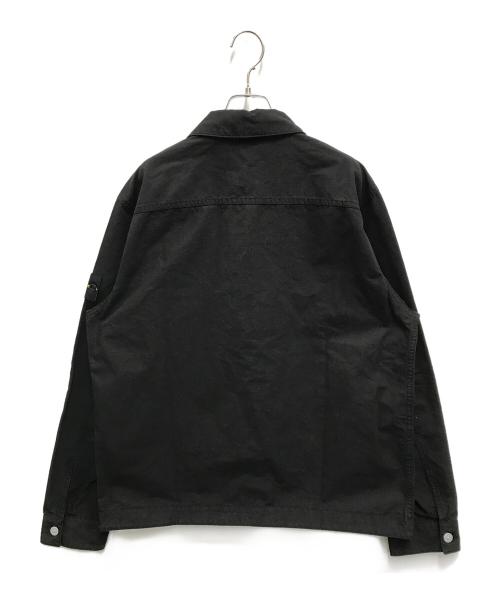 STONE ISLAND（ストーンアイランド）STONE ISLAND (ストーンアイランド) リップストップオーバーシャツ ブラック サイズ:XLの古着・服飾アイテム
