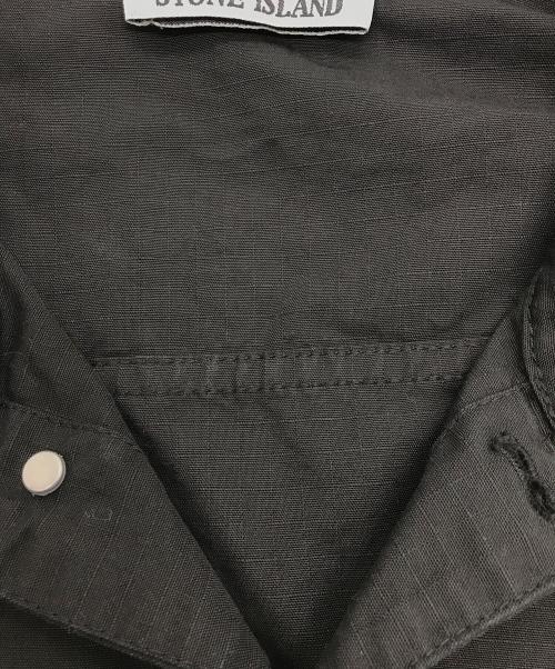 STONE ISLAND（ストーンアイランド）STONE ISLAND (ストーンアイランド) リップストップオーバーシャツ ブラック サイズ:XLの古着・服飾アイテム