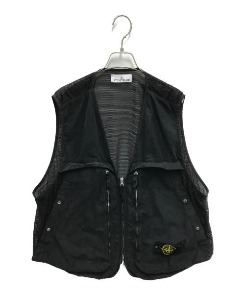 STONE ISLAND（ストーンアイランド）STONE ISLAND (ストーンアイランド) DAVID LIGHT-TC ZIP VEST ブラック サイズ:XLの古着・服飾アイテム