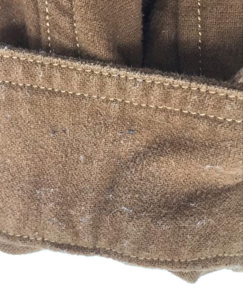 HAVERSACK（ハバーサック）HAVERSACK (ハバーサック) バンドカラーシャツ ブラウン サイズ:Mの古着・服飾アイテム