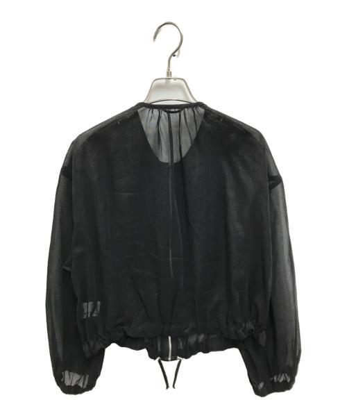ANAYI（アナイ）ANAYI (アナイ) シアーコットンギャザーブルゾン ブラック サイズ:36の古着・服飾アイテム