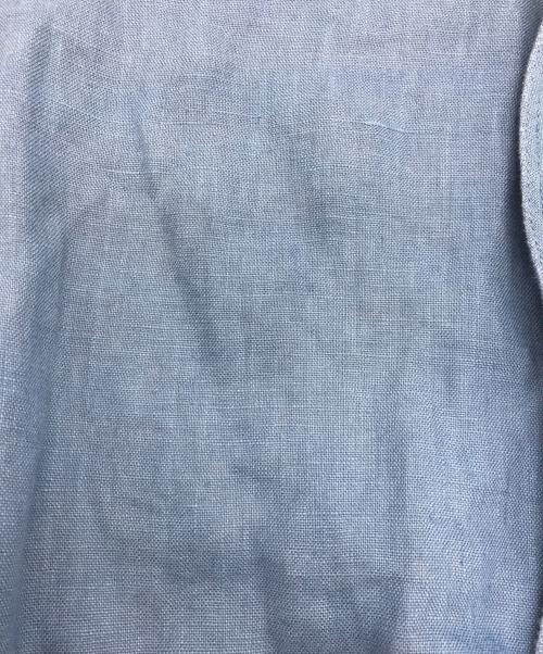 POLO RALPH LAUREN（ポロ・ラルフローレン）POLO RALPH LAUREN (ポロ・ラルフローレン) カシュクールロングワンピース ブルー サイズ:4の古着・服飾アイテム