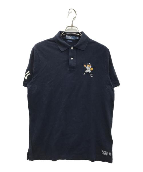 POLO RALPH LAUREN（ポロ・ラルフローレン）POLO RALPH LAUREN (ポロ・ラルフローレン) NEW YORK YANKEES (ニューヨークヤンキース) ポロシャツ ネイビー サイズ:SIZE Mの古着・服飾アイテム