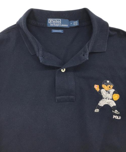 POLO RALPH LAUREN（ポロ・ラルフローレン）POLO RALPH LAUREN (ポロ・ラルフローレン) NEW YORK YANKEES (ニューヨークヤンキース) ポロシャツ ネイビー サイズ:SIZE Mの古着・服飾アイテム
