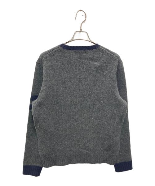 POLO RALPH LAUREN（ポロ・ラルフローレン）POLO RALPH LAUREN (ポロ・ラルフローレン) ウールカシミヤポロベアニット グレー サイズ:Mの古着・服飾アイテム