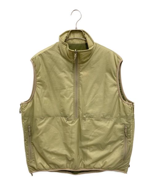 DAIWA PIER39（ダイワ ピア39）DAIWA PIER39 (ダイワ ピア39) TECH REVERSIBLE PULLOVER PUFF VEST ベージュ×オリーブ サイズ:FREEの古着・服飾アイテム
