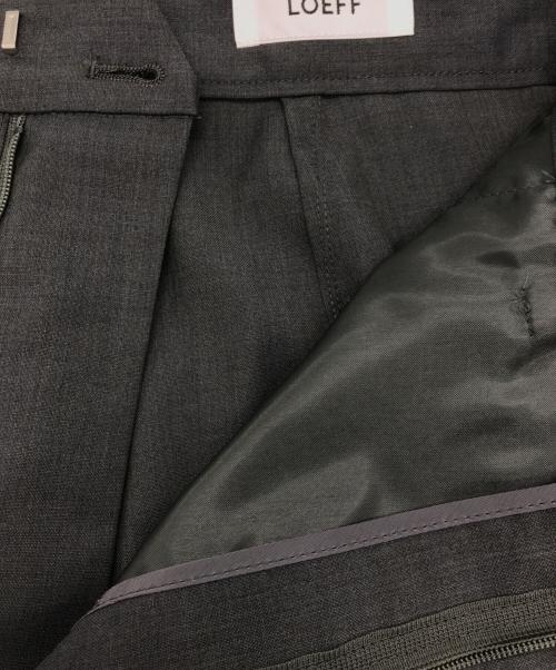 LOEFF（ロエフ）LOEFF (ロエフ) ウールトロ ボンタン トラウザーパンツ グレーの古着・服飾アイテム