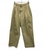NEATニート）の古着「タックパンツ」｜ベージュ