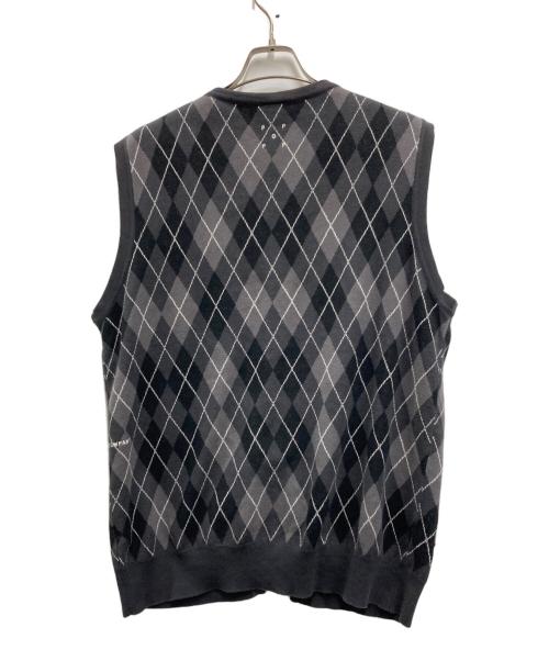 POP TRADING COMPANY（ポップトレーディングカンパニー）POP TRADING COMPANY (ポップトレーディングカンパニー) ニットベスト グレー サイズ:Lの古着・服飾アイテム