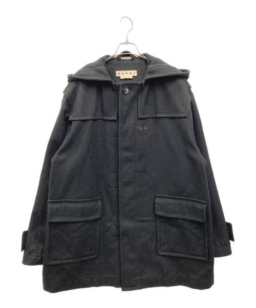 MARNI（マルニ）MARNI (マルニ) フーデッドコート ブラック サイズ:46の古着・服飾アイテム