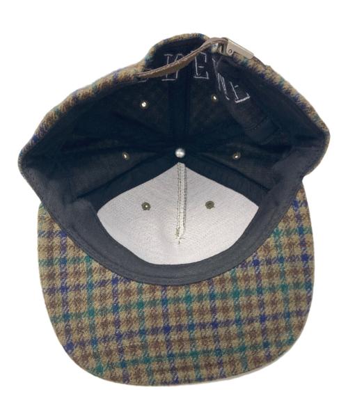 SUPREME（シュプリーム）Supreme (シュプリーム) Tweed Back Arc 5-Panel Cap ブラウンの古着・服飾アイテム