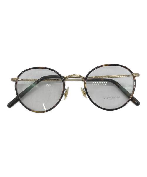 OLIVER PEOPLES（オリバーピープルズ）OLIVER PEOPLES (オリバーピープルズ) CARLING- ANTIQUE GOLD ブラウン サイズ:SIZE 48□21の古着・服飾アイテム