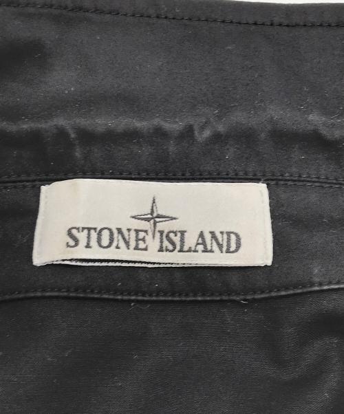 STONE ISLAND（ストーンアイランド）STONE ISLAND (ストーンアイランド) シャツブルゾン ブラック サイズ:XLの古着・服飾アイテム