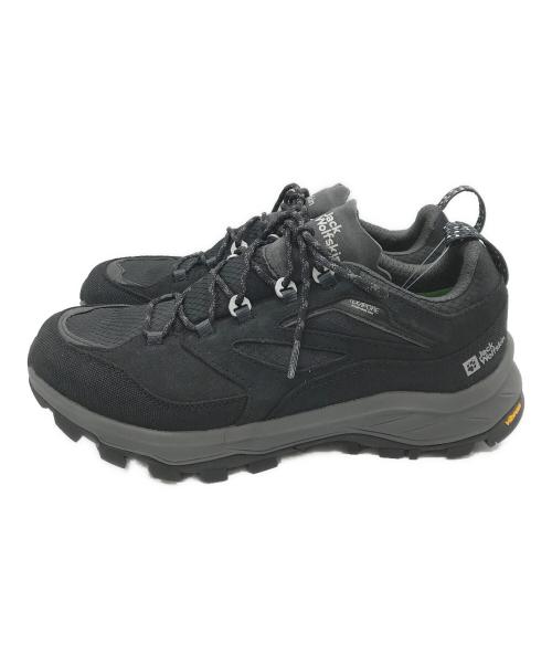 Jack Wolfskin（ジャック ウルフスキン）Jack Wolfskin (ジャック ウルフスキン) CYROX TEXAPORE LOW グレー×ブラック サイズ:UK8の古着・服飾アイテム