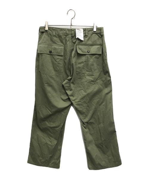 CIOTA（シオタ）CIOTA (シオタ) スビンコットン ヘリンボン ベイカーパンツ カーキ サイズ:6の古着・服飾アイテム