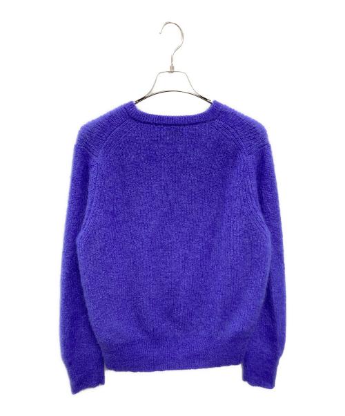 UNITED ARROWS（ユナイテッドアローズ）UNITED ARROWS (ユナイテッドアローズ) モヘヤ クルーネックニット パープル サイズ:FREEの古着・服飾アイテム