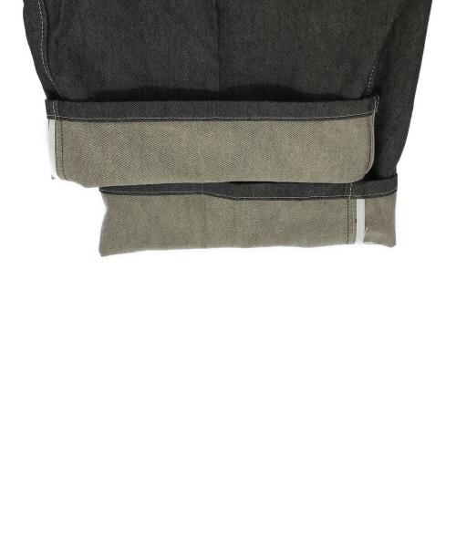 THE RERACS（ザ リラクス）THE RERACS (ザ リラクス) KUURA DENIM THE WIDE DENIM グレー サイズ:36の古着・服飾アイテム