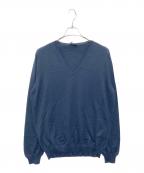 PRADAプラダ）の古着「Vネックニット」｜ネイビー