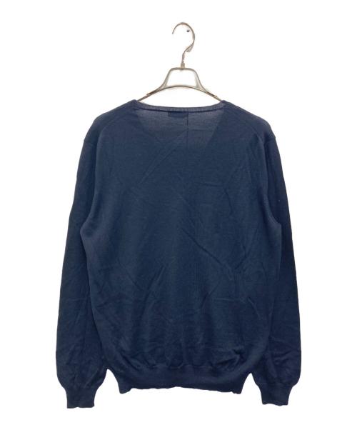 PRADA（プラダ）PRADA (プラダ) Vネックニット ネイビー サイズ:54の古着・服飾アイテム