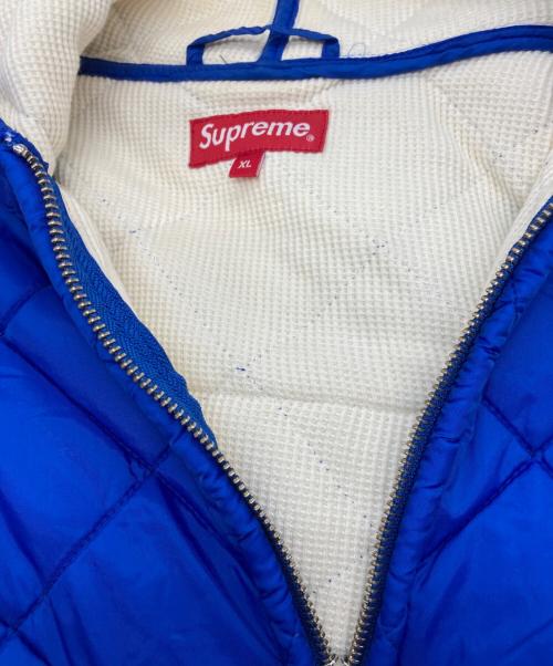 SUPREME（シュプリーム）Supreme (シュプリーム) INDEPENDENT (インディペンデント) Quilted Nylon Jacket ブルー サイズ:XLの古着・服飾アイテム
